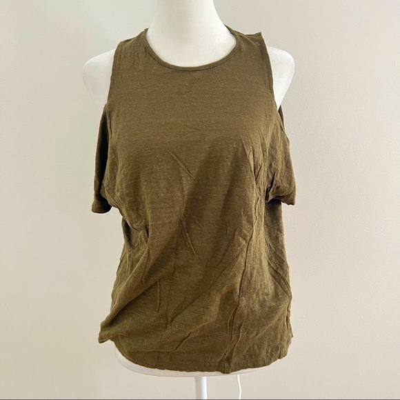 ZARA Cold Shoulder Tee - Picture 1 of 4